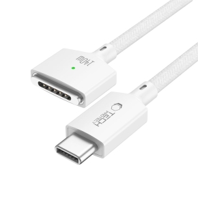 TECH-PROTECT MMC01 ULTRABOOST MAGNETIC MACBOOK CABLE USB-C TO MAGSAFE 3 140W 300CM WHITE