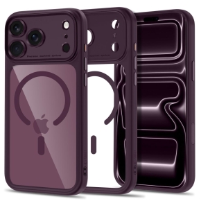 TECH-PROTECT MAGPEAK MAGSAFE CC IPHONE 17 PRO MAX  18 PRO MAX DARK CHERRYCLEAR