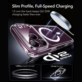 ESR CLASSIC HYBRID MAGSAFE & TEMPERED GLASS IPHONE 17 PRO MAX  18 PRO MAX CLEAR