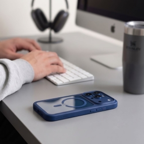 TECH-PROTECT MAGONE MAGSAFE CC + GLASS 2-PACK IPHONE 17 PRO  18 PRO DEEP BLUECLEAR