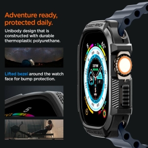 SPIGEN RUGGED ARMOR APPLE WATCH ULTRA 1  2 (49 MM) MATTE BLACK
