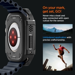 SPIGEN RUGGED ARMOR APPLE WATCH ULTRA 1  2 (49 MM) MATTE BLACK