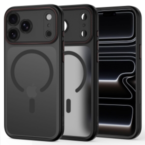 TECH-PROTECT MAGCAM MAGSAFE IPHONE 17 PRO MAX  18 PRO MAX MATTE BLACKRED