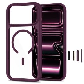 TECH-PROTECT MAGONE MAGSAFE CC + GLASS 2-PACK IPHONE 17 PRO  18 PRO DARK CHERRYCLEAR