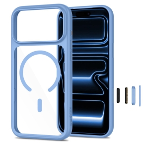TECH-PROTECT MAGONE MAGSAFE CC + GLASS 2-PACK IPHONE 17 PRO MAX  18 PRO MAX LIGHT BLUECLEAR