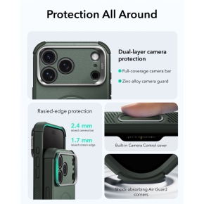 ESR CYBER TOUGH KICKSTAND MAGSAFE IPHONE 17 PRO MAX  18 PRO MAX GREEN