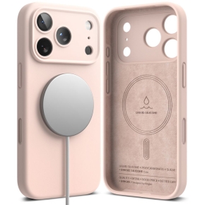 RINGKE SILICONE MAGNETIC MAGSAFE IPHONE 18 PRO MAX PINK SAND