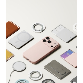 RINGKE SILICONE MAGNETIC MAGSAFE IPHONE 18 PRO PINK SAND