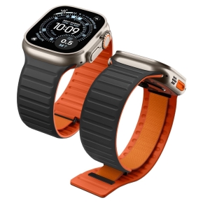 SPIGEN ATHLEX AIR M APPLE WATCH 8  9  10  11  SE  ULTRA (44  45  46  49 MM) AKTIV SCHWARZORANGE
