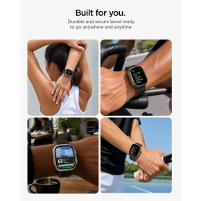 SPIGEN ATHLEX AIR M APPLE WATCH 8  9  10  11  SE  ULTRA (44  45  46  49 MM) ACTIVE BLACKORANGE