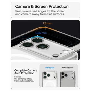 SPIGEN ULTRA HYBRID MAGSAFE IPHONE 17 PRO MAX  18 PRO MAX CLEARWHITE