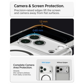 SPIGEN ULTRA HYBRID MAGSAFE IPHONE 17 PRO MAX  18 PRO MAX CLEARGRAPHITE