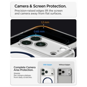SPIGEN ULTRA HYBRID MAGSAFE IPHONE 17 PRO MAX  18 PRO MAX CLEARDEEP BLUE