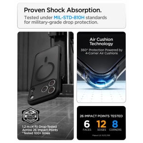 SPIGEN ULTRA HYBRID MAGSAFE IPHONE 17 PRO MAX  18 PRO MAX FROST BLACK