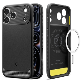 SPIGEN RUGGED ARMOR MAGSAFE IPHONE 17 PRO  18 PRO MATTE BLACK
