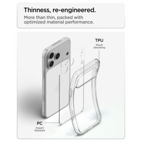 SPIGEN ULTRA HYBRID IPHONE 17 PRO  18 PRO CRYSTAL CLEAR