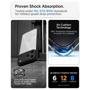 SPIGEN ULTRA HYBRID IPHONE 17 PRO  18 PRO MATTE BLACK