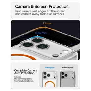 SPIGEN ULTRA HYBRID MAGSAFE IPHONE 17 PRO  18 PRO CLEARORANGE