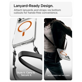 SPIGEN ULTRA HYBRID MAGSAFE IPHONE 17 PRO  18 PRO CLEARORANGE