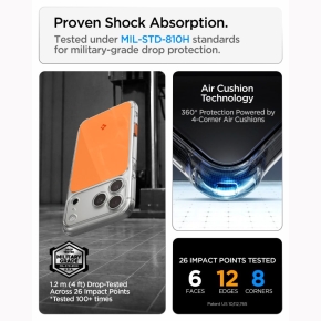 SPIGEN ULTRA HYBRID T MAGSAFE IPHONE 17 PRO  18 PRO GLOSSY ORANGE