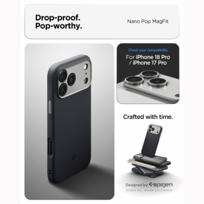 SPIGEN NANO POP MAGSAFE IPHONE 17 PRO  18 PRO BLACK SESAME