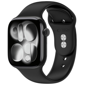 TECH-PROTECT SILICONE APPLE WATCH 8 9 10 11 12 SE ULTRA (44 45 46 49 MM) BLACK