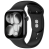 TECH-PROTECT SILICONE APPLE WATCH 8  9  10  11  12  SE  ULTRA (44  45  46  49 MM) BLACK