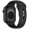 TECH-PROTECT SILICONE APPLE WATCH 8  9  10  11  12  SE  ULTRA (44  45  46  49 MM) BLACK