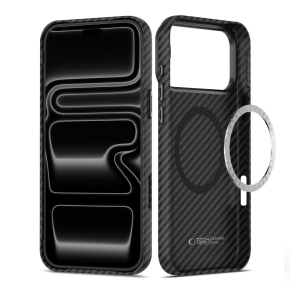 TECH-PROTECT ION CARBON MAGSAFE IPHONE 17 PRO MAX  18 PRO MAX SCHWARZSILBER