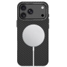TECH-PROTECT ION CARBON MAGSAFE IPHONE 17 PRO MAX  18 PRO MAX SCHWARZSILBER