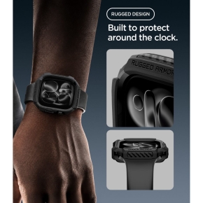 SPIGEN RUGGED ARMOR APPLE WATCH 12 (42 MM) MATTE BLACK