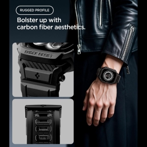 SPIGEN RUGGED ARMOR PRO APPLE WATCH 12 (42 MM) MATTE BLACK
