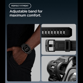 SPIGEN RUGGED ARMOR PRO APPLE WATCH 12 (46 MM) MATTE BLACK