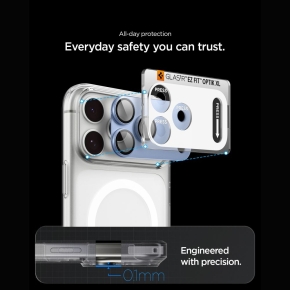 OSŁONA APARATU SPIGEN OPTIK PRO XL GLAS.TR EZ FIT CAMERA PROTECTOR IPHONE 18 PRO LIGHT BLUE