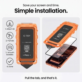 SZKŁO HARTOWANE TECH-PROTECT QUICK SET+ 2-PACK GOOGLE PIXEL 9  9 PRO  10  10 PRO  11  11 PRO CLEAR