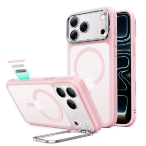 ESR CLASSIC HYBRID KICKSTAND MAGSAFE IPHONE 17 PRO 18 PRO FROSTED BUBBLEGUM PINK