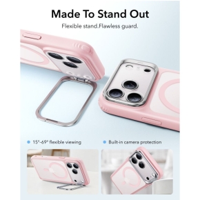 ESR CLASSIC HYBRID KICKSTAND MAGSAFE IPHONE 17 PRO  18 PRO FROSTED BUBBLEGUM PINK
