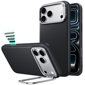 ESR LEATHER KICKSTAND MAGSAFE IPHONE 17 PRO 18 PRO BLACK
