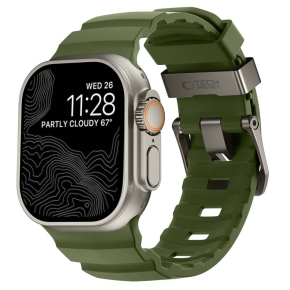 TECH-PROTECT MOTION APPLE WATCH 8  9  10  11  12  SE  ULTRA (44  45  46  49 MM) TACTICAL GREEN