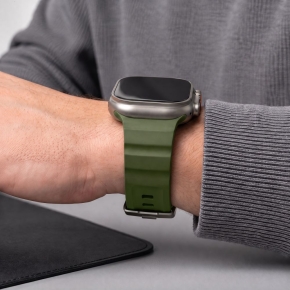 TECH-PROTECT MOTION APPLE WATCH 8  9  10  11  12  SE  ULTRA (44  45  46  49 MM) TACTICAL GREEN