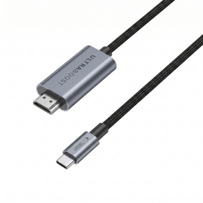 TECH-PROTECT ULTRABOOST CABLE USB-C TO HDMI 2.1 8K 60HZ 300CM IRON GREY