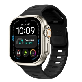 TECH-PROTECT SILICONE LINE APPLE WATCH 8  9  10  11  12  SE  ULTRA (44  45  46  49 MM) BLACK