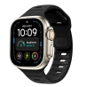 TECH-PROTECT SILICONE LINE APPLE WATCH 8  9  10  11  12  SE  ULTRA (44  45  46  49 MM) BLACK