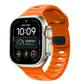 TECH-PROTECT SILICONE LINE APPLE WATCH 8  9  10  11  12  SE  ULTRA (44  45  46  49 MM) ORANGE