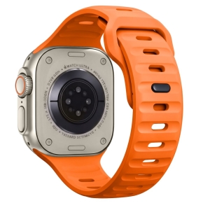TECH-PROTECT SILICONE LINE APPLE WATCH 8  9  10  11  12  SE  ULTRA (44  45  46  49 MM) ORANGE