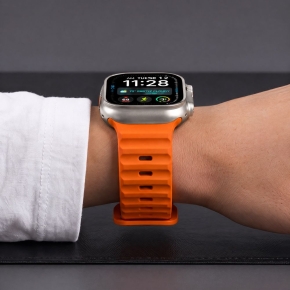 TECH-PROTECT SILICONE LINE APPLE WATCH 8  9  10  11  12  SE  ULTRA (44  45  46  49 MM) ORANGE