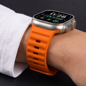 TECH-PROTECT SILICONE LINE APPLE WATCH 8  9  10  11  12  SE  ULTRA (44  45  46  49 MM) ORANGE