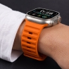 TECH-PROTECT SILICONE LINE APPLE WATCH 8  9  10  11  12  SE  ULTRA (44  45  46  49 MM) ORANGE