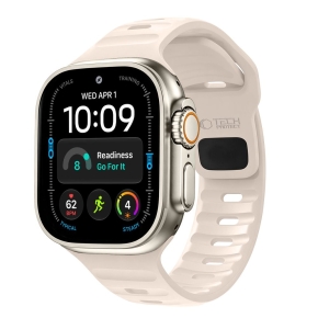 TECH-PROTECT SILICONE LINE APPLE WATCH 8  9  10  11  12  SE  ULTRA (44  45  46  49 MM) STONE