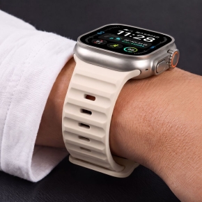 TECH-PROTECT SILICONE LINE APPLE WATCH 8  9  10  11  12  SE  ULTRA (44  45  46  49 MM) STONE